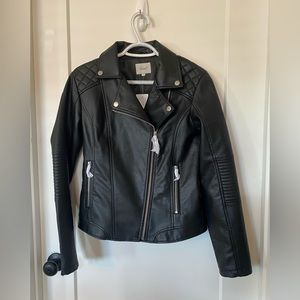 KISMET / NWT Faux leather jacket